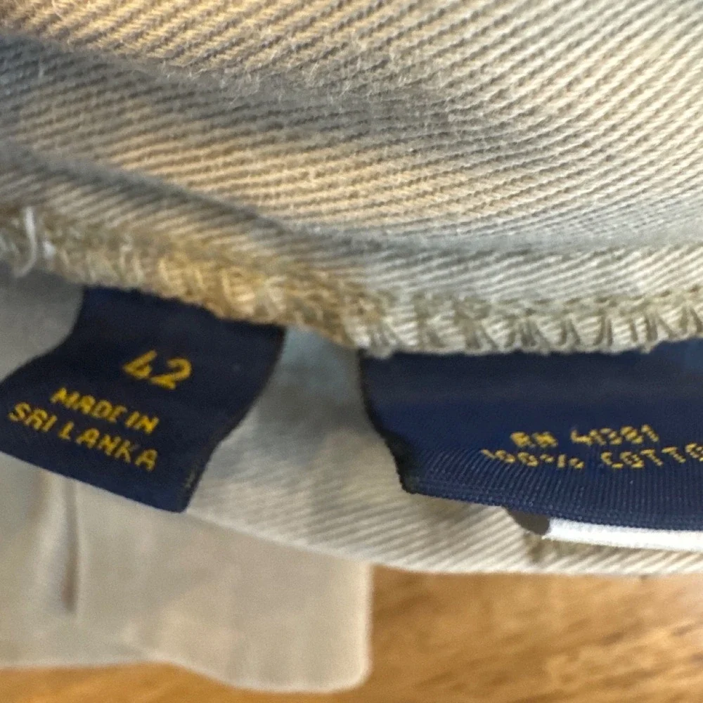 Polo Ralph Lauren Mens Classic Fit 9 Inch Chino Shorts Tan Khaki Cotton Size 42
